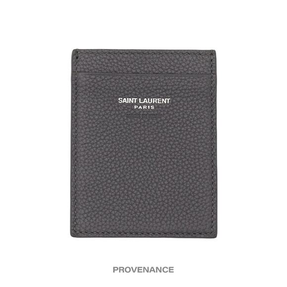 🔴 Saint Laurent Paris SLP Card Wallet - Charcoal Grey - Picture 2 of 6